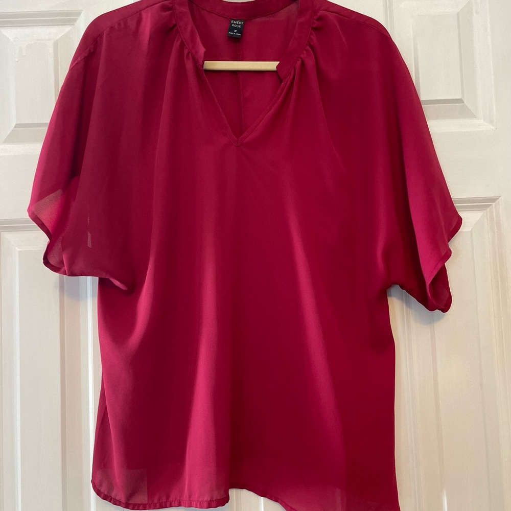 Red dressy top